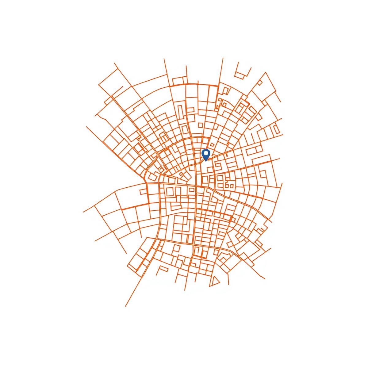 Map showing Fournos at Nieuwezijds Voorburgwal 78 M in central Amsterdam